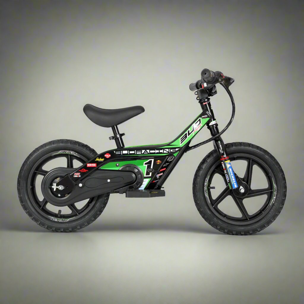 BICICLETA ELÉCTRICA PARA NIÑOS BUD RACING 24 VERDE