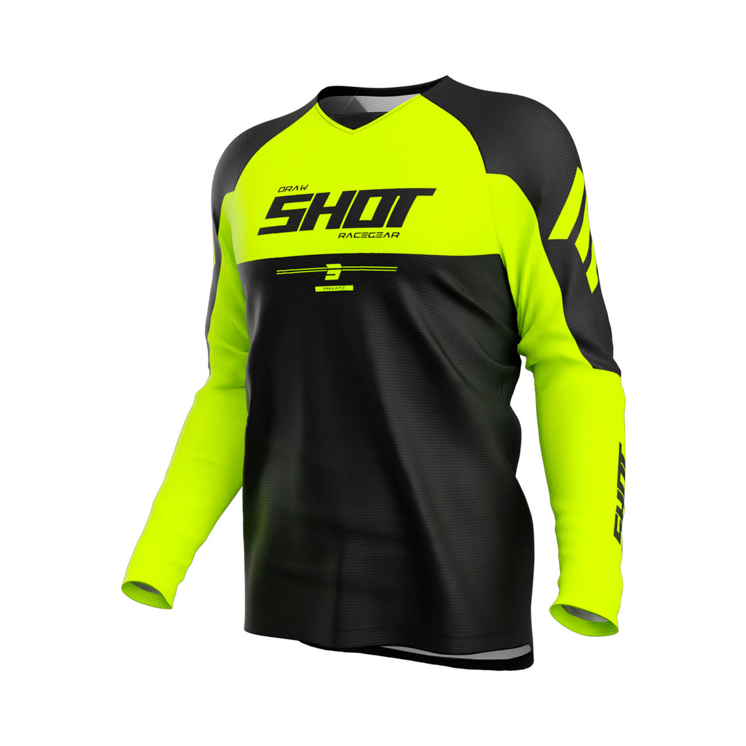 camisola-shot-draw-private-amarelo-neon-front