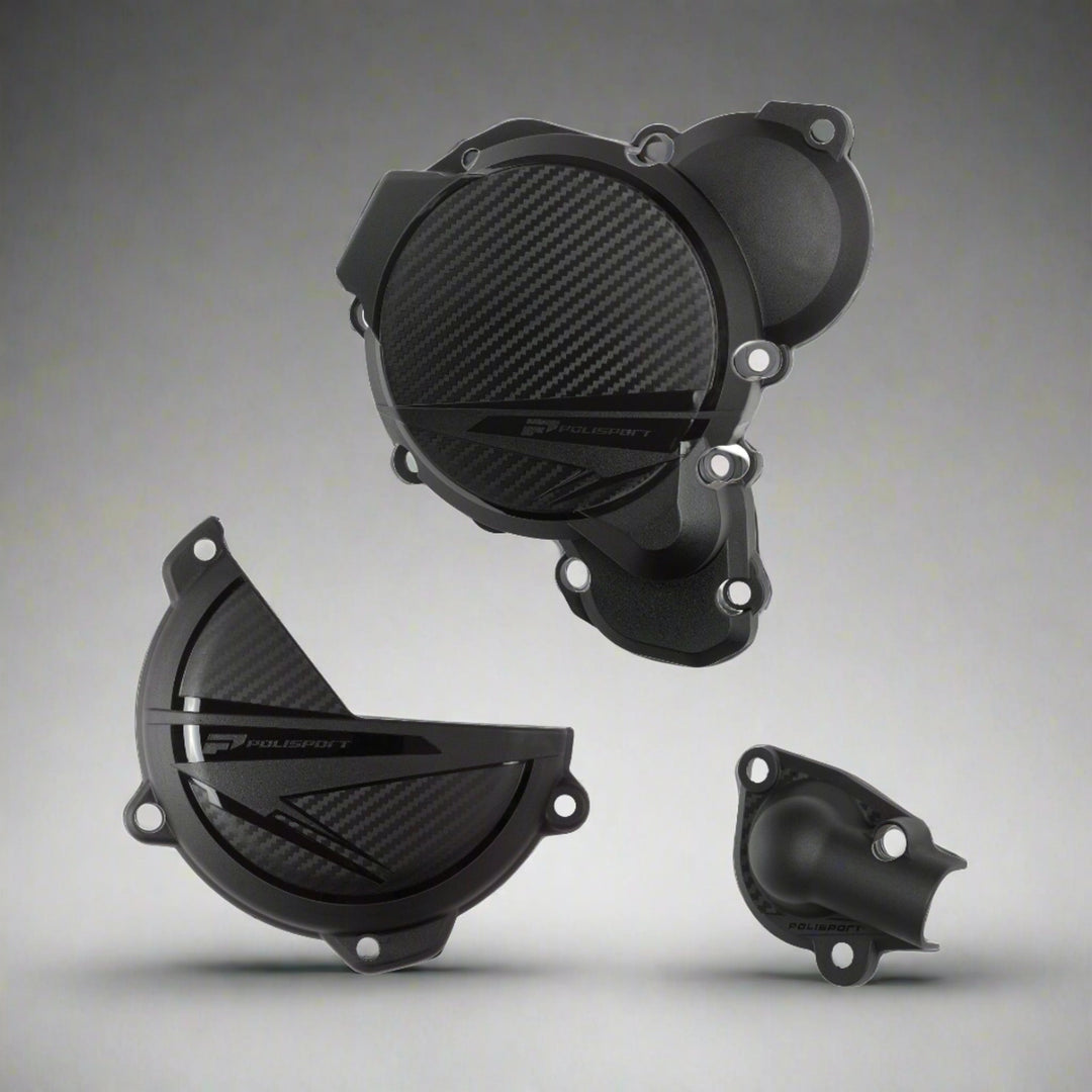 KIT DE PROTECCIÓN DE TAPAS DE MOTOR POLISPORT KTM EXC 250/300 2024-2025
