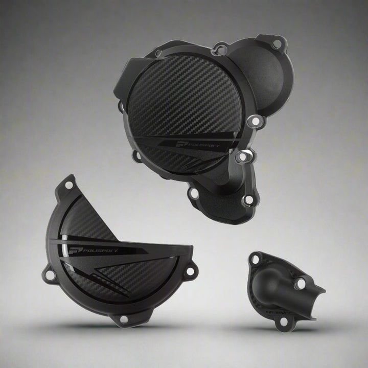 KIT DE PROTECCIÓN DE TAPAS DE MOTOR POLISPORT KTM EXC 250/300 2024-2025