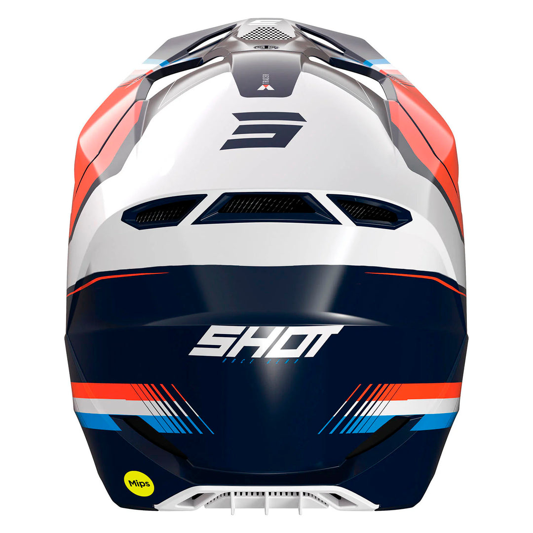 CASCO SHOT RACE TRACER NARANJA NEÓN BRILLO