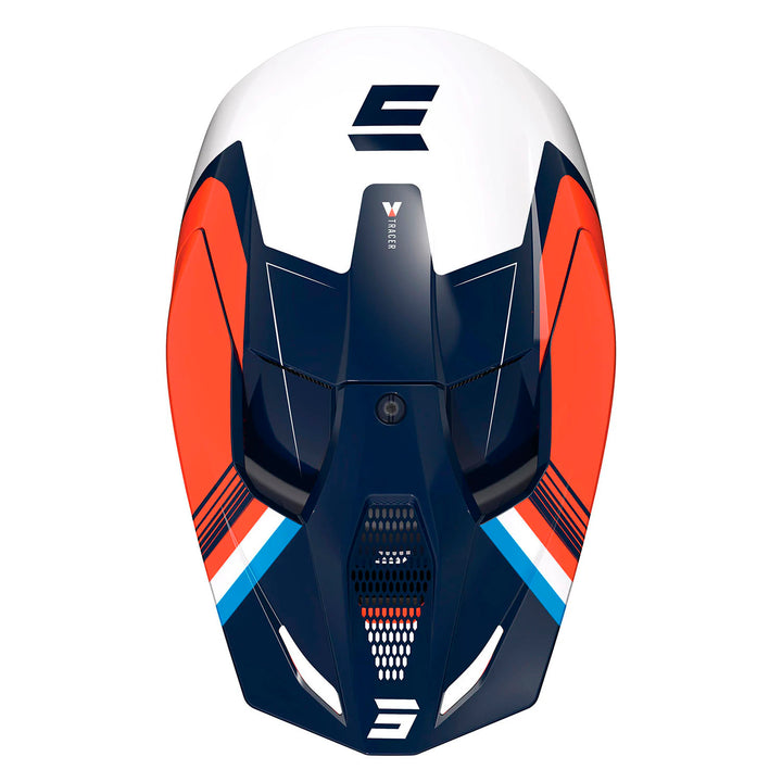 CASCO SHOT RACE TRACER NARANJA NEÓN BRILLO