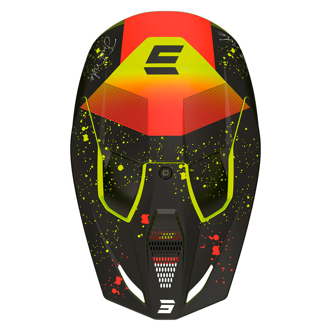 CASCO SHOT FURIOUS MATRIX ROJO MATE