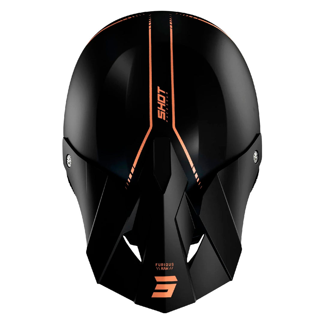 CASCO SHOT FURIOUS DRAW 3.0 NEGRO / BRONCE MATE