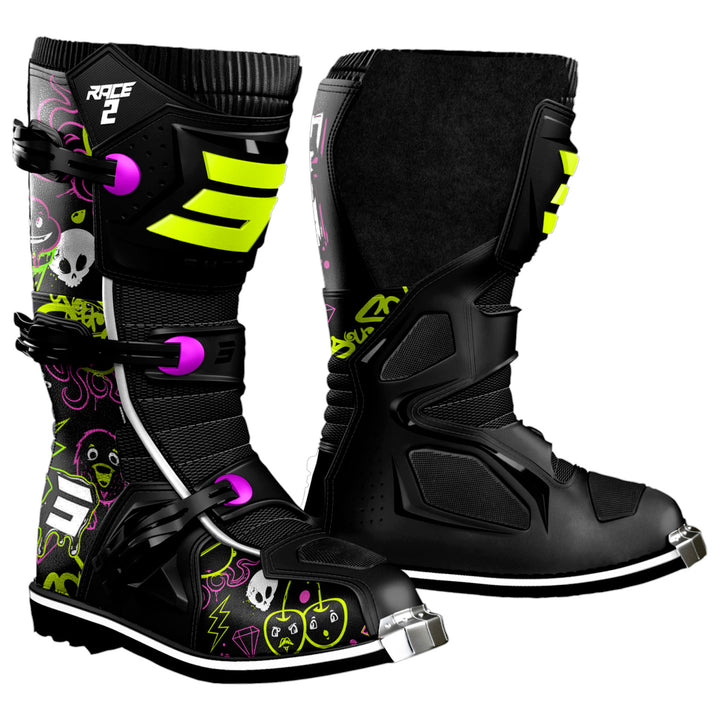 BOTAS NIÑO SHOT RACE 2 KID CARTOON BLACK