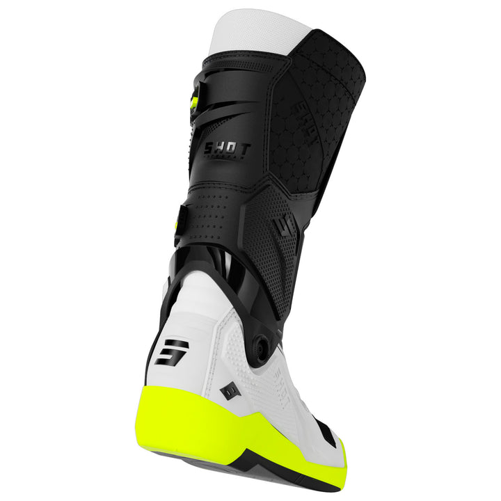 botas-shot-race-8-black-white-neon-yellow-back