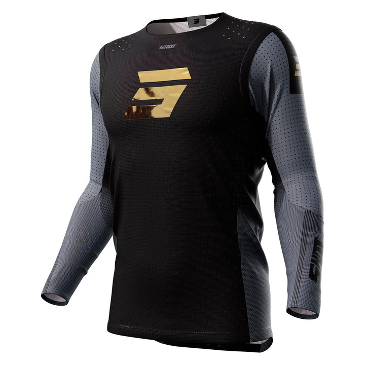 camisola-shot-aerolite-honor-preta-dourada-front