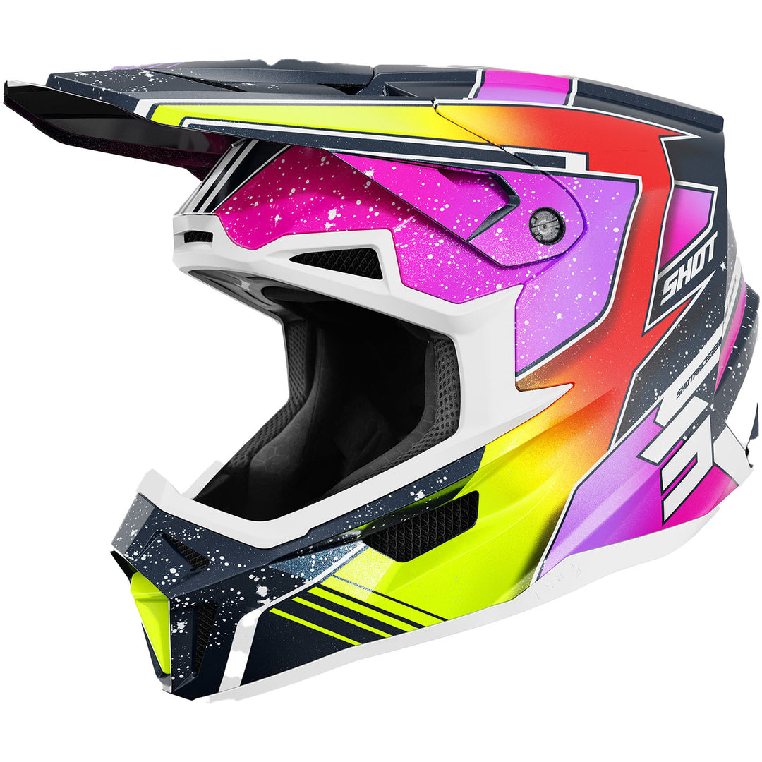 CASCO SHOT LITE RACING BLUE NEON YELLOW PEARLY