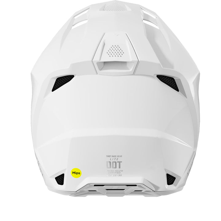 CASQUE SHOT LITE SOLID WHITE GLOSSY