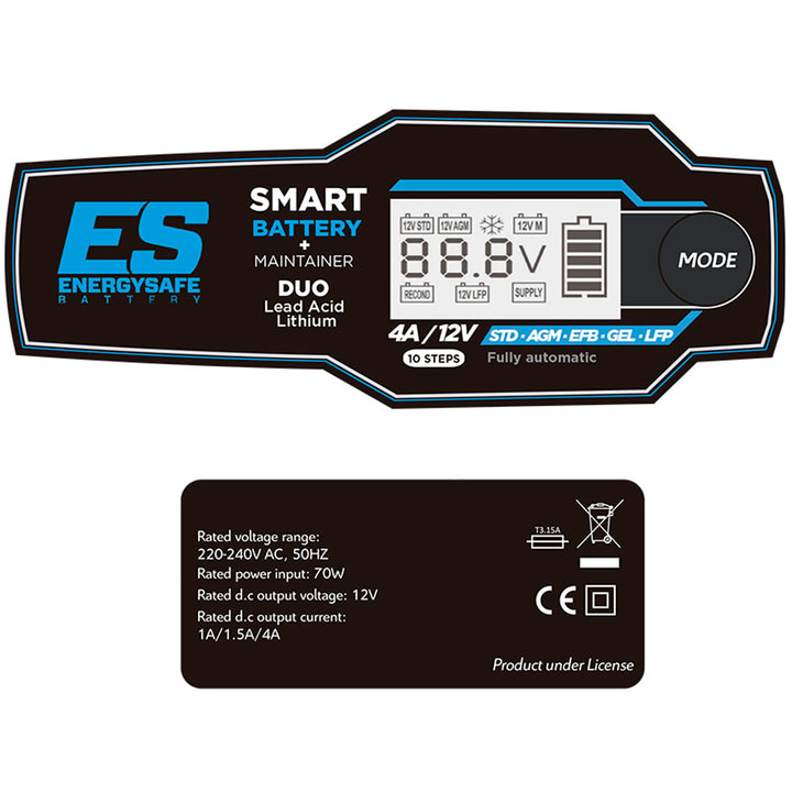 carregador-de-bateria-energysafe-smart-duo-4a-specs