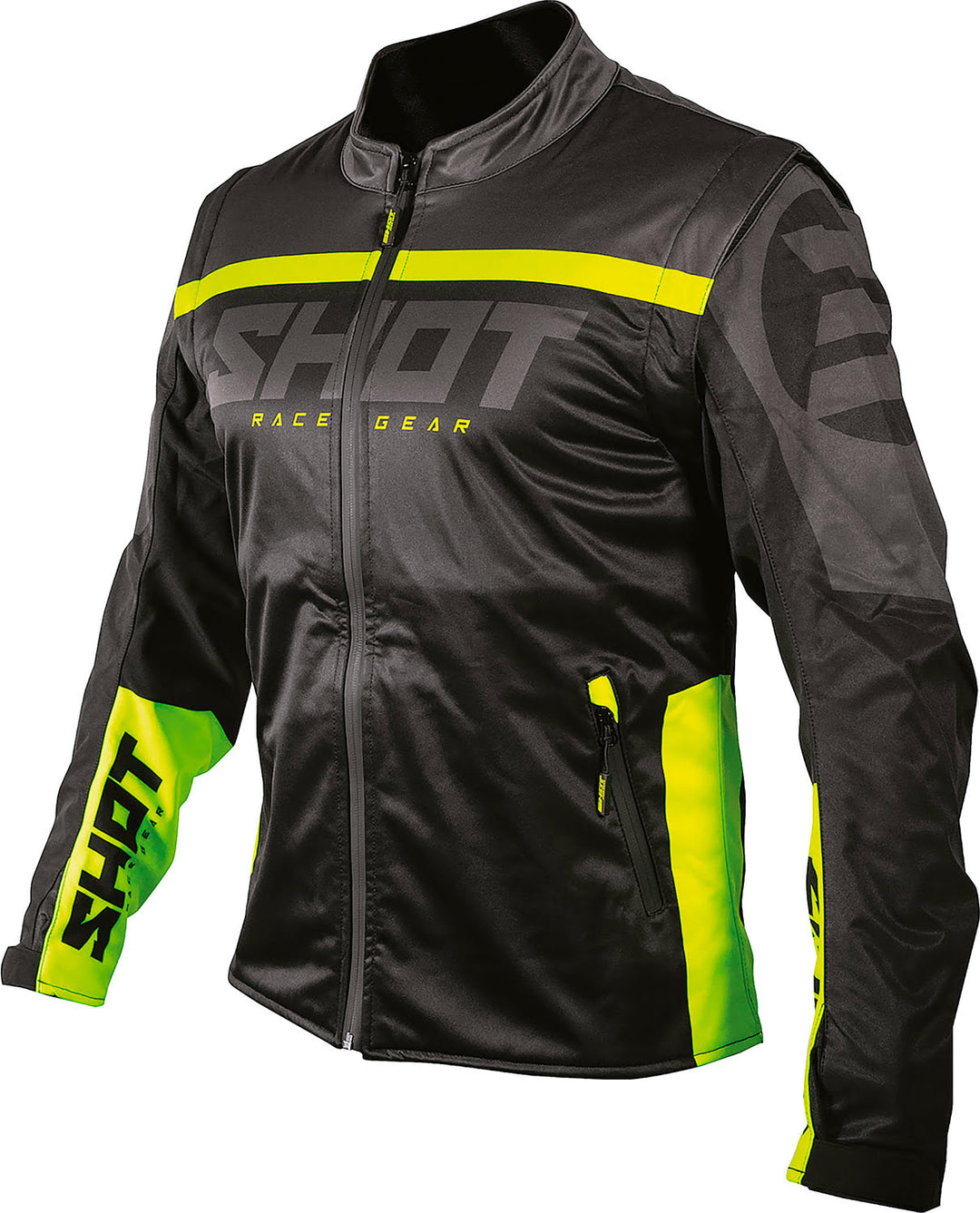 casaco-shot-softshell-lite-2-0-preto-amarelo-neon-front