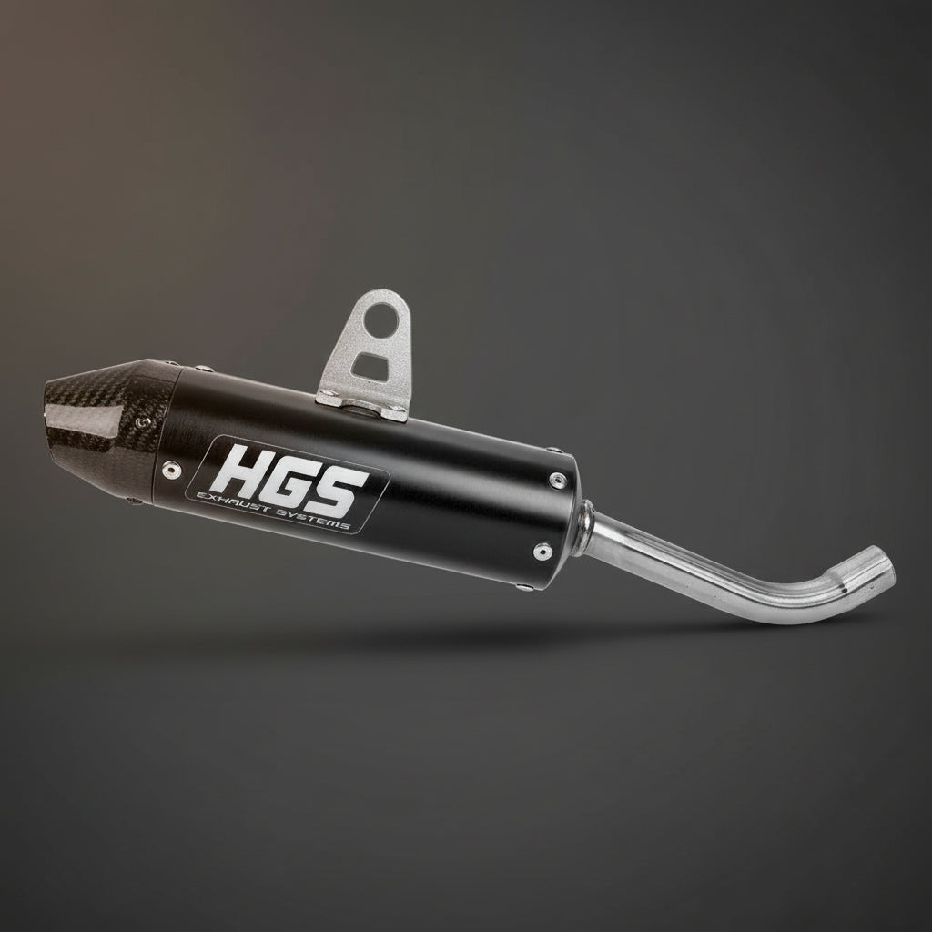 SILENCIOSO HGS ALUMINIO NARANJA CARBONO KTM SX / HUSQVARNA TC 85 2025-2026