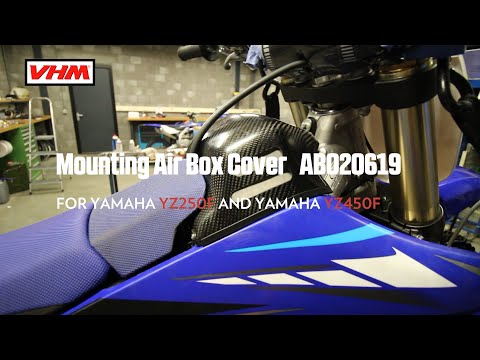 TAPA FILTRO DE AIRE EN CARBONO VHM YAMAHA YZ 250F/450F 2018-2023
