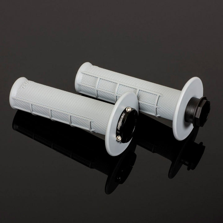 PUÑOS RENTHAL MX LOCK-ON HALF WAFFLE BLANDOS GRIS